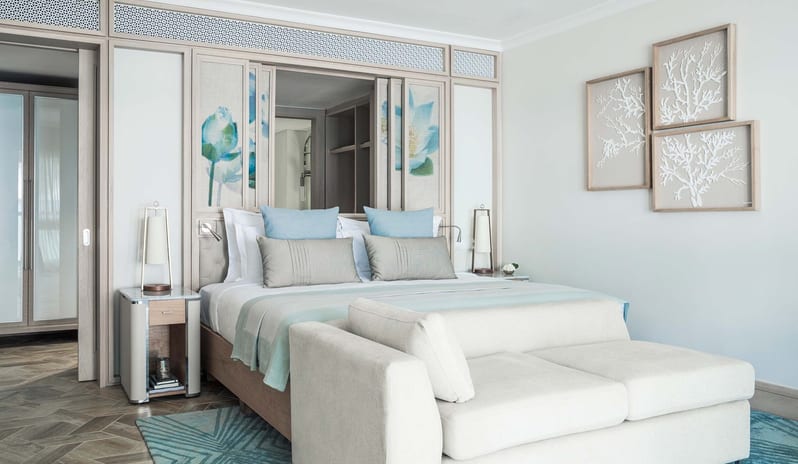 One and Only St. Geran - Beachfront Balcony Junior Suite Bedroom